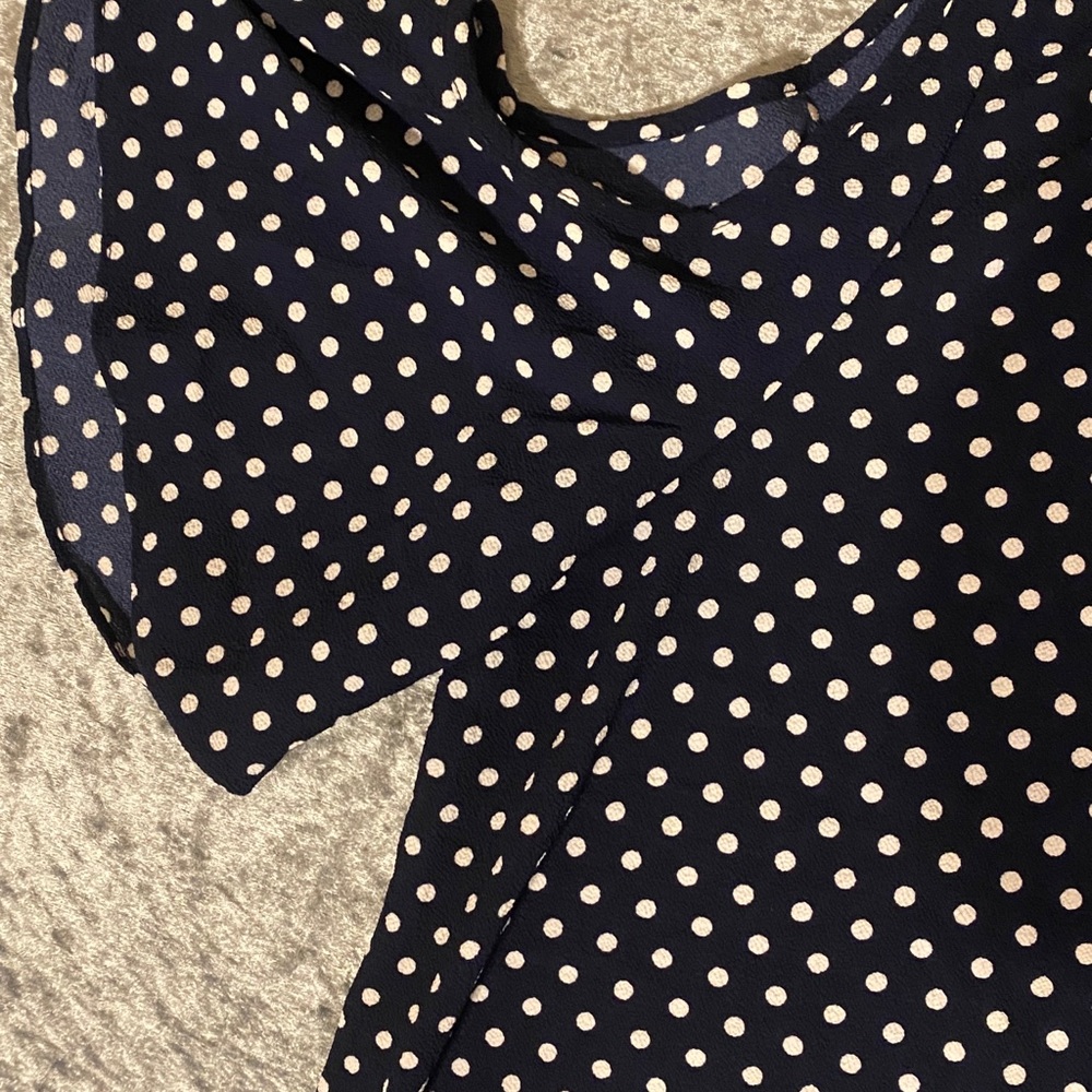 Michael Kors polka  dot print crêpe blouse - Picture 10 of 12